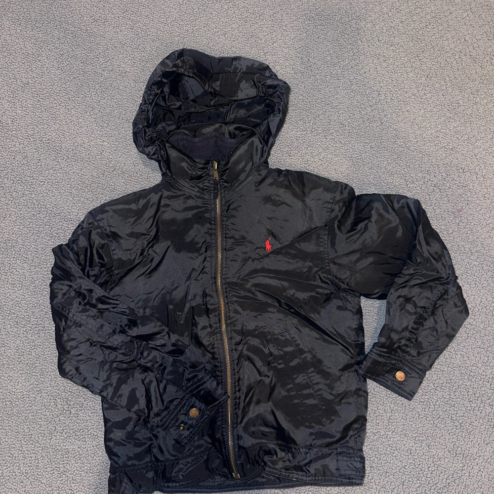 Ralph Lauren Kids navy barn coat